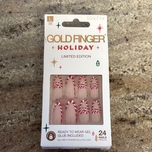 New! Holiday Limited Edition Nails - Red and White